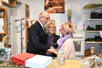 Auf der Grünen Woche mit Brandenburgs Ministerpräsident Dietmar Woidke und Landrätin Kornelia Wehlan (Foto: Frank Donati)